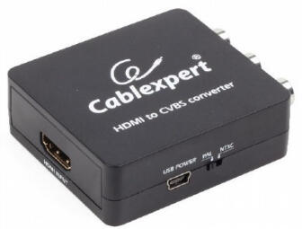 Adapteris Gembird HDMI to CVBS + Stereo Audio Converter (DSC-HDMI-CVBS-001)