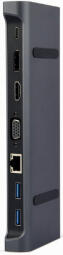 Dokstacija Gembird USB Type-C 9-in-1 (A-CM-COMBO9-02)