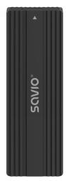 Kastīte cietajam Savio External M.2 NVMe & NGFF Combo (AK-84)