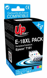 UPrint Epson E-18XL Black/Color (E-18XL-PACK4-UP)
