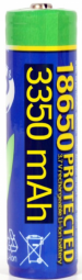Akumulators Energenie Lithium-ion 18650 Protected 3350mAh (EG-BA-18650/3350)
