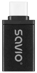 Adapteris Savio AK-80 USB-C to USB-A
