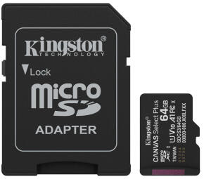 Atmiņas karte Kingston MicroSDXC 64GB Canvas
