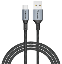 Kabelis Verbatim Sync&Charge USB-A - USB-C 18W 1.2m Black (31843V)