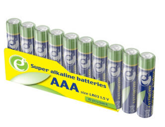 Baterija Energenie Super alkaline AAA 10-pack