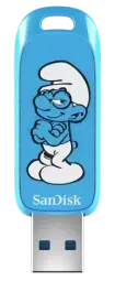 Zibatmiņa Sandisk Smurfs 64GB Brainy Smurf Edition (SDCZIS-064G-G46)