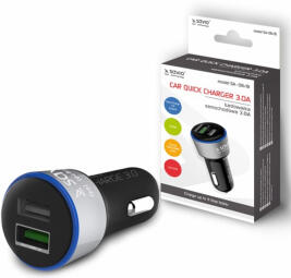 Lādētājs Savio Car Quick Charge Charger