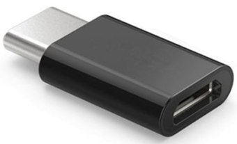 Adapteris SAVIO Micro USB - USB Type-C melns (AK-31/B)