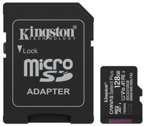 Atmiņas karte Kingston MicroSDXC 128GB Canvas