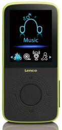 Atskaņotājs Lenco PODO-153LM 4GB Black/Green (PODO-153LM)