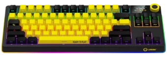 Klaviatūra Lorgar LRG-KBP70MW-BK-US 75% RGB Yellow