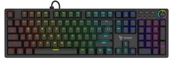 Klaviatūra Savio Styx Mechanical keyboard Peach