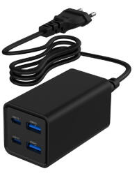 Lādētājs Gembird 4-port 65 W GaN