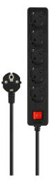 Pagarinātājs Savio Schuko Power Strip 5 sockets 5m (LZ-15)