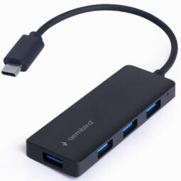 Hubs Gembird 4-port USB-C 4xUSB 3.1 (Gen 1) Black (UHB-CM-U3P4-02)