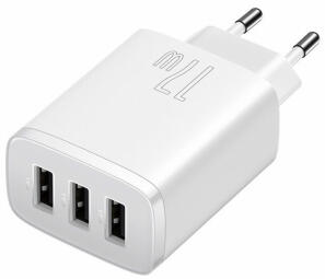 Lādētājs Baseus Compact Charger 3U White