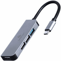 USB Centrmezgls Gembird 4-port USB Type-C Hub (UHB-CM-U3P1U2P3-01)