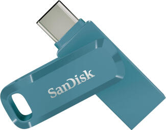 Zibatmiņa SanDisk Ultra Dual Drive Go USB-A / USB Type-C 256GB Navagio Bay (SDDDC3-256G-G46NBB)