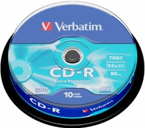 Matricas CD-R Verbatim 700MB 1x-52x Extra