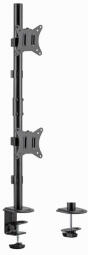 Monitora stiprinājums Gembird Adjustable 2-display Vertical