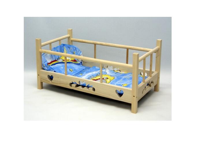 Кроватка для куклы WZOREK 53x30 cм (4255)