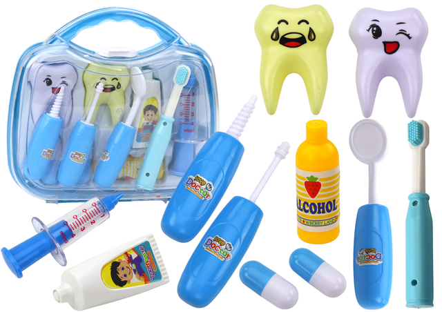 LEAN TOYS Komplekts LITTLE DENTIST koferī