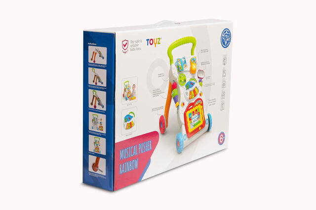 TOYZ Stumjamā rotaļlieta-rati RAINBOW 9020