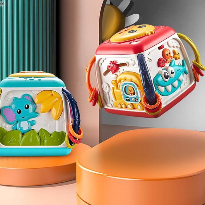 Woopie Toys Interaktīvais daudzfunkcionāls izglītojošs kubs