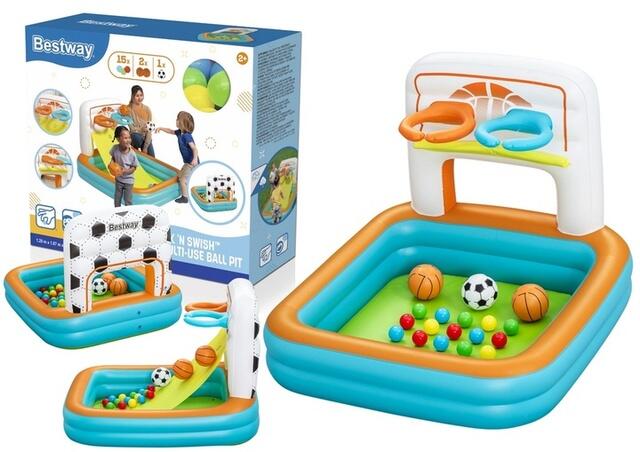 Piepūšamais spēļu laukums daudzfunkcionālais Bestway 52728