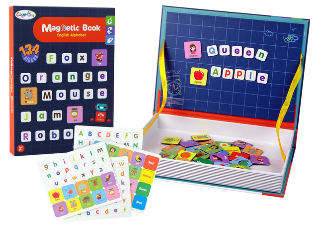 LEAN TOYS Grāmatiņa-magnetiska puzle ALFABET 75364