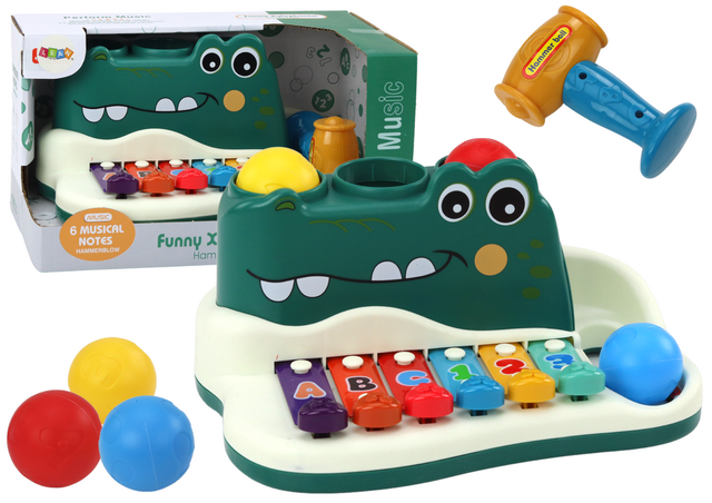 LEAN TOYS Ksilofons ar āmuriņu 05605