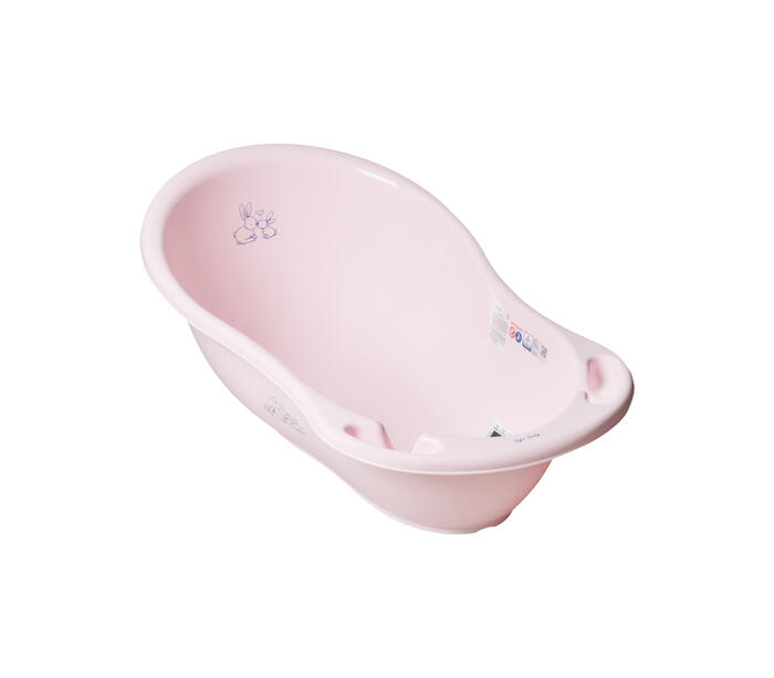 Ванна 102 cm со сливом RABBITS light pink KR-005-104