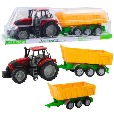 LEAN TOYS Traktors ar piekabi 46