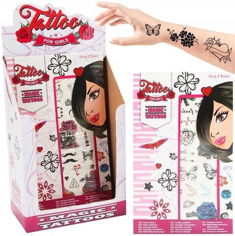 LEAN TOYS Komplekts ar tatū-uzlīmēm GIRL