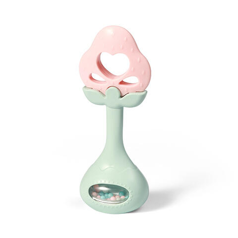 BabyOno Zobu graužamais ar grabuli STRAWBERRY