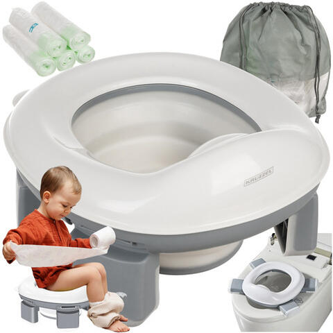 Kruzzel Saliekamais podiņš-WC sēdeklis TRAVEL POTTY