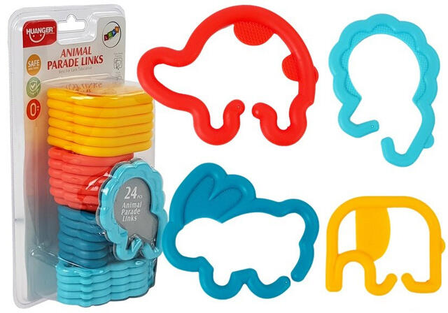 LEAN TOYS Riņķīši-dzīvnieku figūriņas 18482