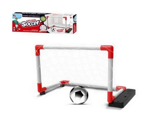 ... Kustīgie futbola vārti ar bumbu