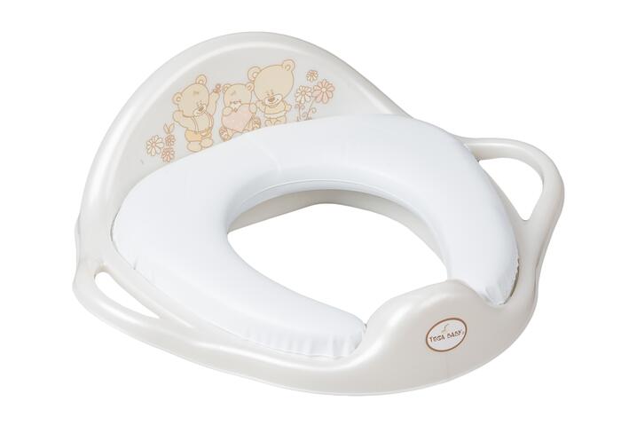 WC-SOFT накладка на унитаз  BEAR white pearl MS-020