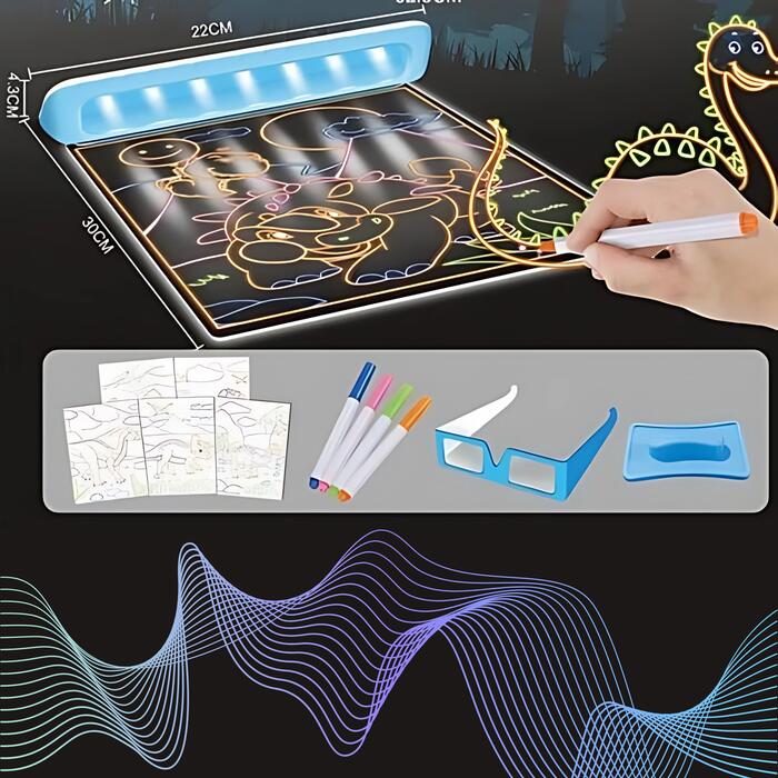 Woopie Toys Magic 3D LED zīmēšanas