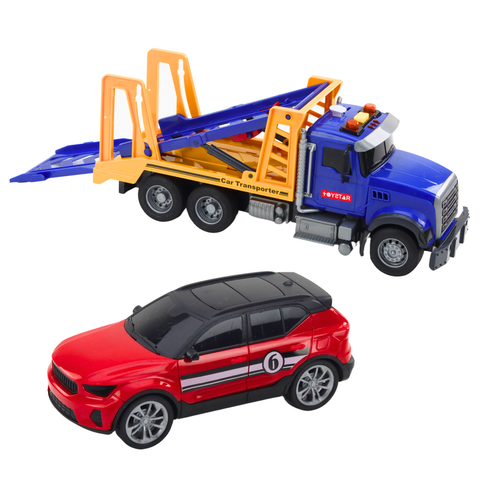 LEAN TOYS Evakuators ar mašīnu 38375