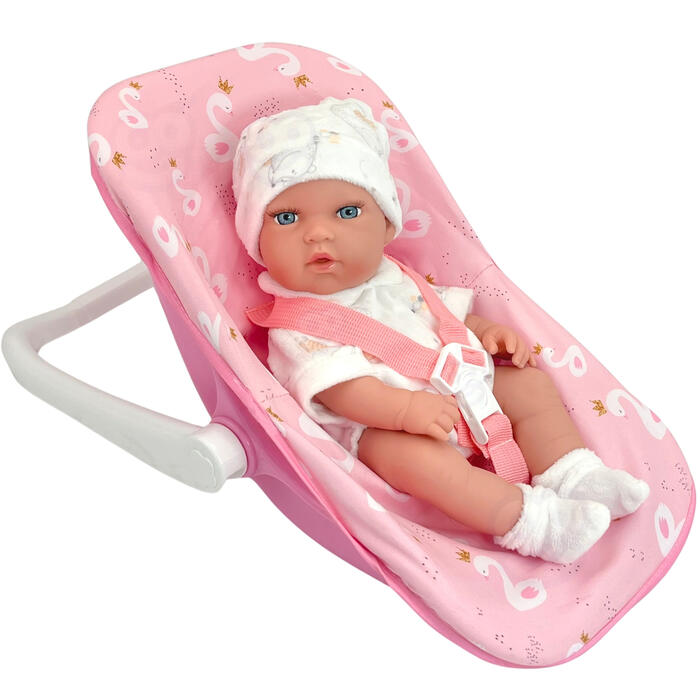 Кукла WOOPI ROYAL Baby Doll 30,5 см + розовая переноска