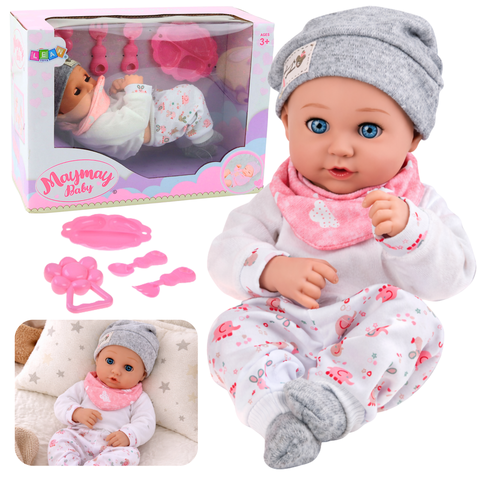 Кукла-младенец с аксессуарами для кормления, 28 см 88813