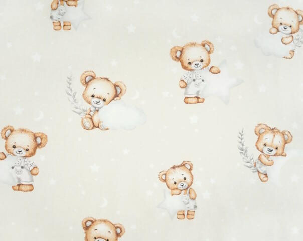 Miniania Autiņš kokvilnas LITTLE BEAR 70x80cm