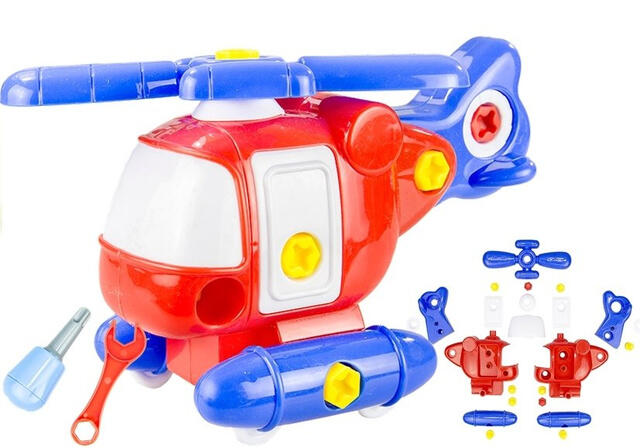 LEAN TOYS Helikopters saskrūvēšanai DIY 21