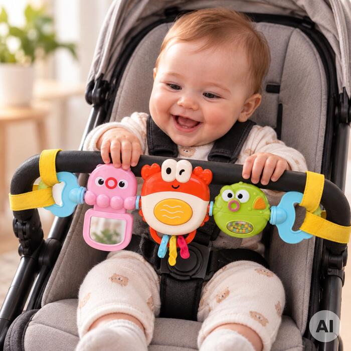 Woopie Toys Piekariņš ratiņiem, gultiņai CRAB