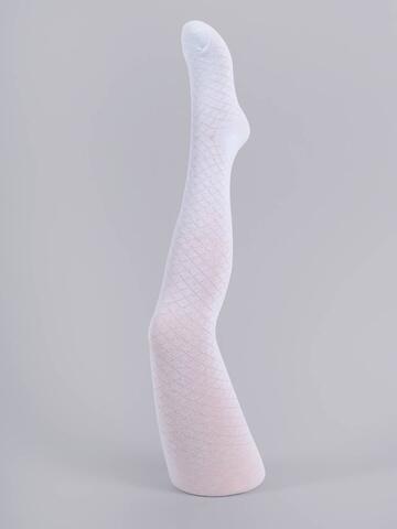 YOclub Zeķubikses žakarda, baltas 92-98 cm