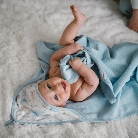 BabyOno Frotē dvielis ar kapuci 100x100