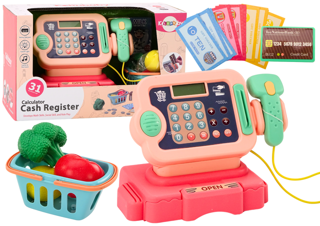 LEAN TOYS Kase ar naudas kasti
