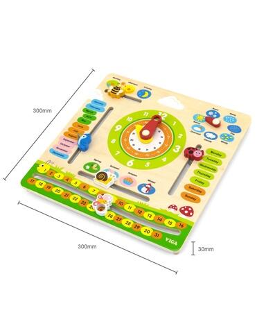 Viga Toys Izglītojošs kalendārs – angļu
